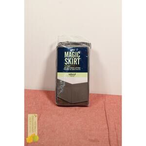 Magic Skirt Tailored Bedskirt Gray Queen*